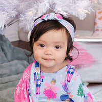 Baby Kids Bamboo Pajamas — Nutty or Nice Headwrap — Image 1