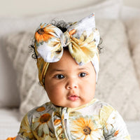 Baby Kids Bamboo Pajamas — Oopsie Daisy Biggie Bow — Image 1