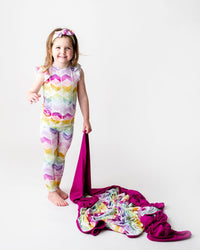 Baby Kids Bamboo Pajamas — Color My World Bum Bum Blanket — Image 1